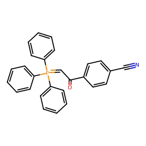 Benzonitrile, 4-[(triphenylphosphoranylidene)acetyl]- structure