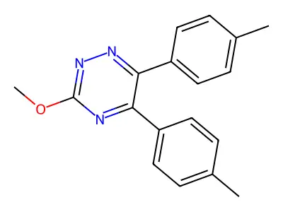 5,6-Bis(p-tolyl)-3-methoxy-as-triazine structure