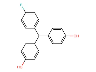 Phenol, 4,4'-[(4-fluorophenyl)methylene]bis- structure