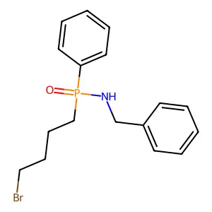 N-Benzyl-P-(4-bromobutyl)-P-phenylphosphinic amide structure