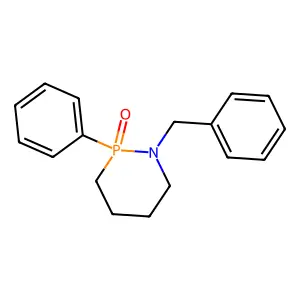 1-Benzyl-2-phenyl-1,2lambda~5~-azaphosphinan-2-one structure