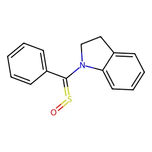 1-[Phenyl(sulfinyl)methyl]-2,3-dihydroindole structure