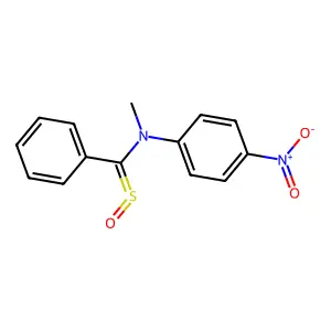 N-Methyl-4-nitro-N-[(oxo-lambda~4~-sulfanylidene)(phenyl)methyl]aniline structure