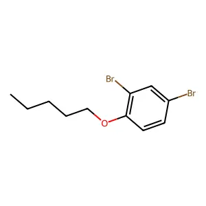 Benzene, 2,4-dibromo-1-(pentyloxy)- structure