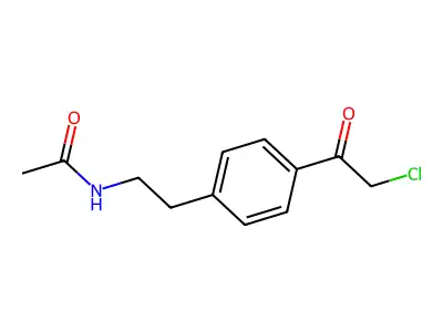 N-{2-[4-(2-chloroacetyl)phenyl]ethyl}acetamide structure