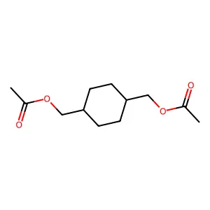 Cyclohexane-1,4-diyldimethanediyl diacetate structure