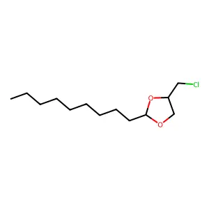 4-(Chloromethyl)-2-nonyl-1,3-dioxolane structure