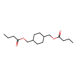 [4-(Butanoyloxymethyl)cyclohexyl]methyl butanoate structure