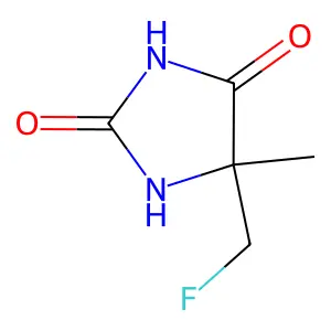 5-(Fluoromethyl)-5-methylimidazolidine-2,4-dione structure