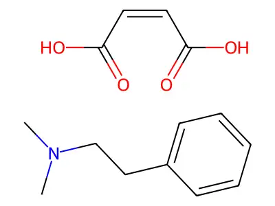 (Z)-but-2-enedioic acid;N,N-dimethyl-2-phenylethanamine structure