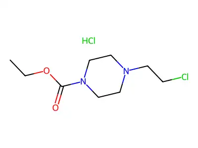 1-Piperazinecarboxylic acid, 4-(2-chloroethyl)-, ethyl ester, monohydrochloride structure