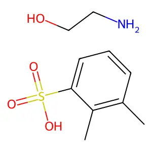 Benzenesulfonic acid, dimethyl-, compd. with 2-aminoethanol (1:1) structure