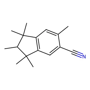 1H-Indene-5-carbonitrile, 2,3-dihydro-1,1,2,3,3,6-hexamethyl- structure