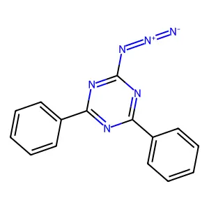 2-Azido-4,6-diphenyl-s-triazine structure