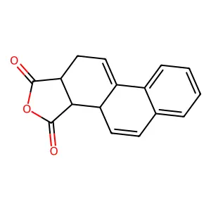 Phenanthro[1,2-c]furan-1,3-dione, 3a,3b,11,11a-tetrahydro- structure