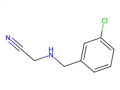 2-[(3-Chlorobenzyl)amino]acetonitrile structure