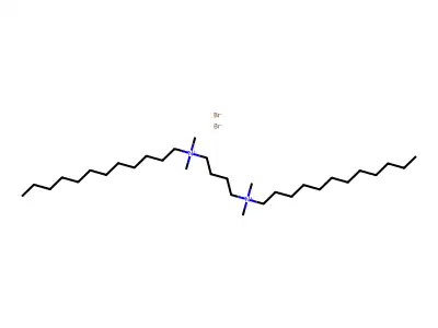 Dodecyl-[4-[dodecyl(dimethyl)azaniumyl]butyl]-dimethylazanium structure