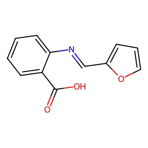 Benzoic acid, 2-[(2-furanylmethylene)amino]- structure