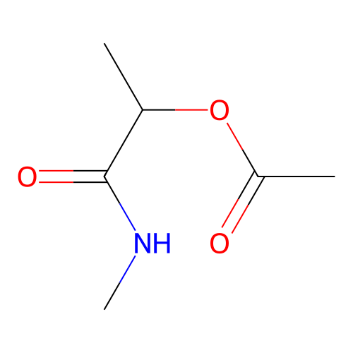 1-(Methylamino)-1-oxopropan-2-yl acetate structure