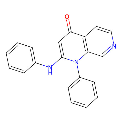 2-anilino-1-phenyl-1,7-naphthyridin-4(1H)-one structure