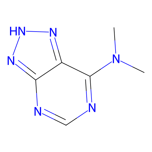 N,N-dimethyl-2H-triazolo[4,5-d]pyrimidin-7-amine structure