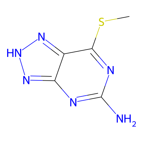 7-methylsulfanyl-2H-triazolo[4,5-d]pyrimidin-5-amine structure