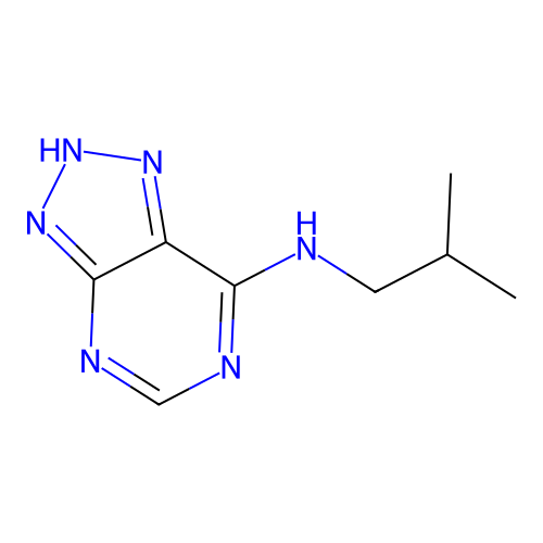 N-(2-methylpropyl)-2H-triazolo[4,5-d]pyrimidin-7-amine structure