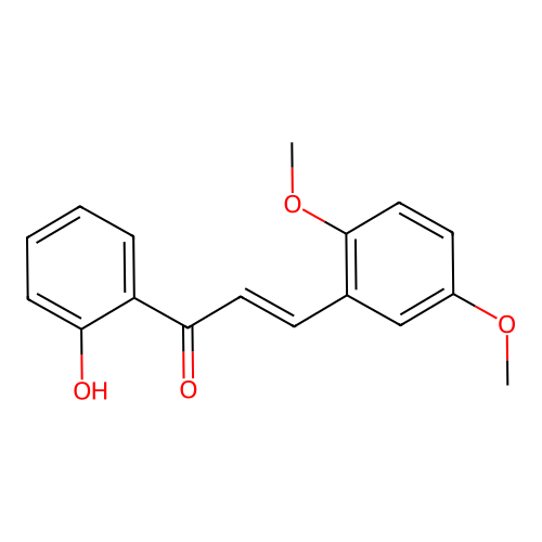 2,5-Dimethoxy-2'-hydroxychalcone structure