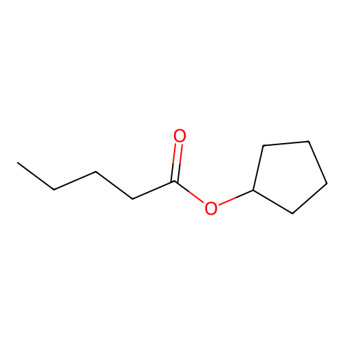 Cyclopentyl pentanoate structure