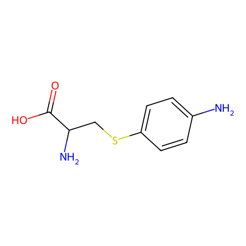 2-Amino-3-[(4-aminophenyl)sulfanyl]propanoic acid structure