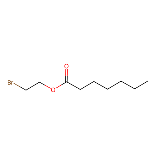 2-Bromoethyl heptanoate structure