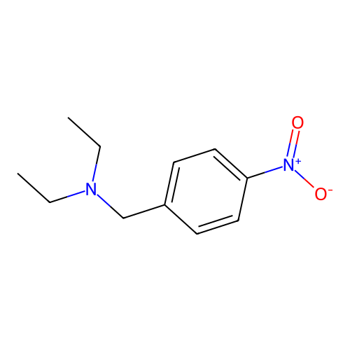 N-ethyl-N-[(4-nitrophenyl)methyl]ethanamine structure