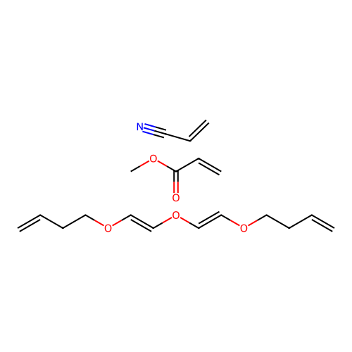 (C8-H14-O3.C4-H6-O2.C3-H3-N)x- structure