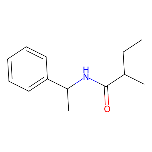 2,3-methyl-N-(2'-phenylethyl)-butyramide structure