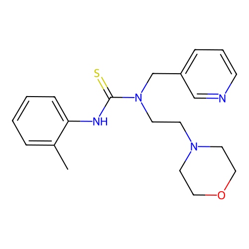 3-(2-Methylphenyl)-1-(2-morpholin-4-ylethyl)-1-(pyridin-3-ylmethyl)thiourea structure