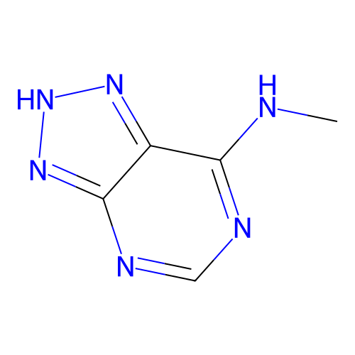 N-methyl-2H-triazolo[4,5-d]pyrimidin-7-amine structure