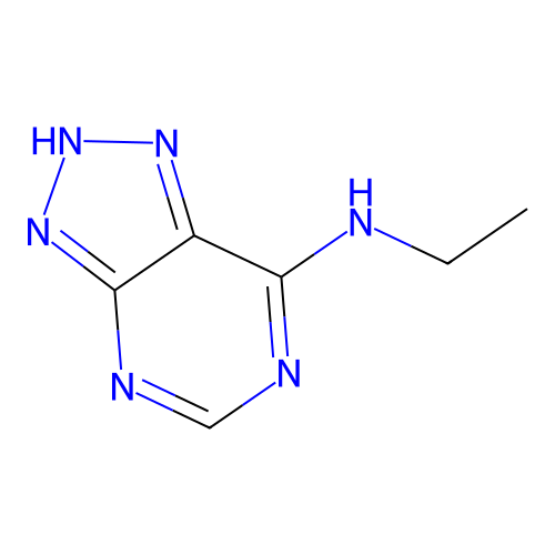 N-ethyl-2H-triazolo[4,5-d]pyrimidin-7-amine structure