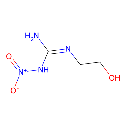 2-(2-Hydroxyethyl)-1-nitroguanidine structure