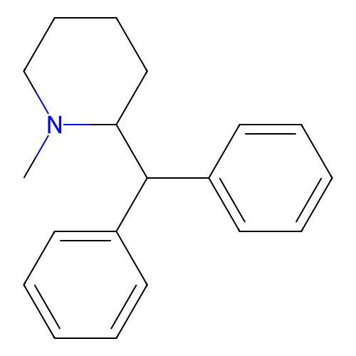 Deoxypipradrol structure