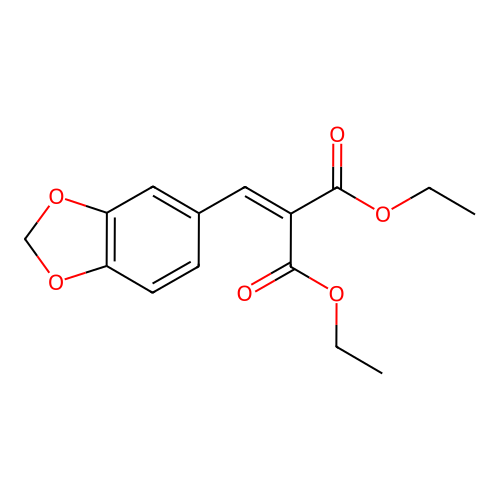 Diethyl 2-(1,3-benzodioxol-5-ylmethylene)malonate structure