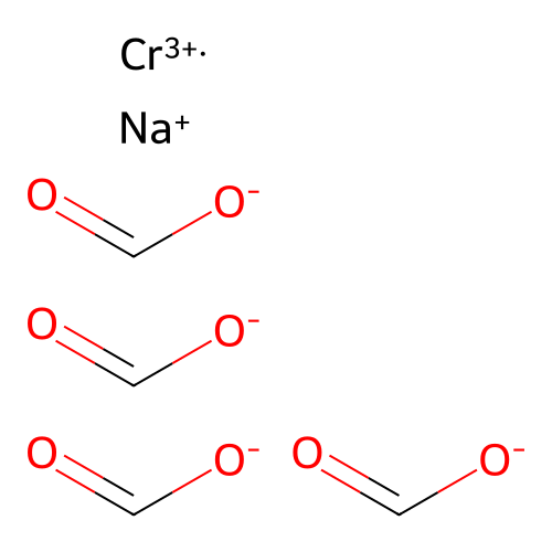 Formic acid, chromium(3+) sodium salt (4:1:1) structure