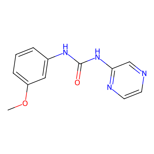 1-(3-Methoxyphenyl)-3-pyrazin-2-ylurea structure