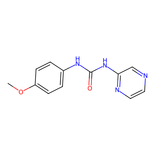 1-(4-Methoxyphenyl)-3-pyrazin-2-ylurea structure