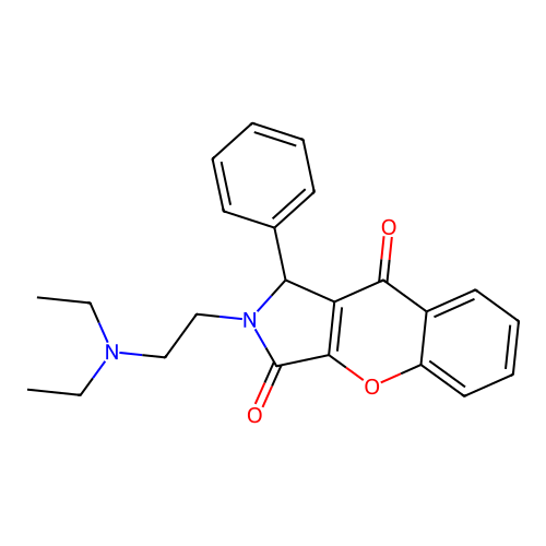 2-(2-(Diethylamino)ethyl)-1-phenyl-1,2-dihydrochromeno[2,3-c]pyrrole-3,9-dione structure