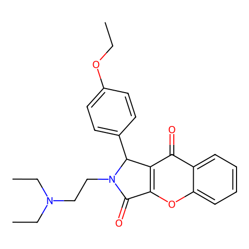 2-(2-(diethylamino)ethyl)-1-(4-ethoxyphenyl)-1,2-dihydrochromeno[2,3-c]pyrrole-3,9-dione structure