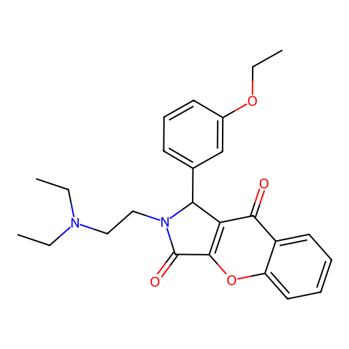2-(2-(diethylamino)ethyl)-1-(3-ethoxyphenyl)-1,2-dihydrochromeno[2,3-c]pyrrole-3,9-dione structure