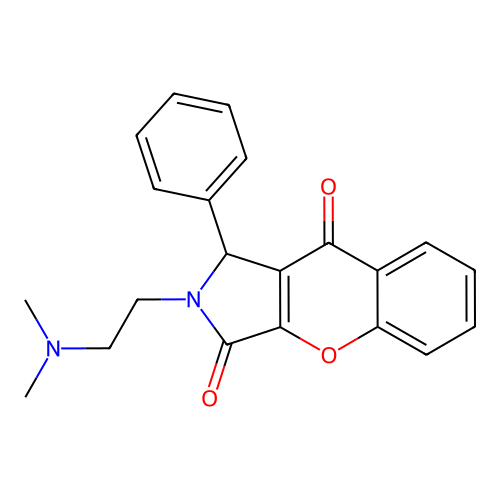 2-[2-(Dimethylamino)ethyl]-1-phenyl-1,2-dihydrochromeno[2,3-c]pyrrole-3,9-dione structure