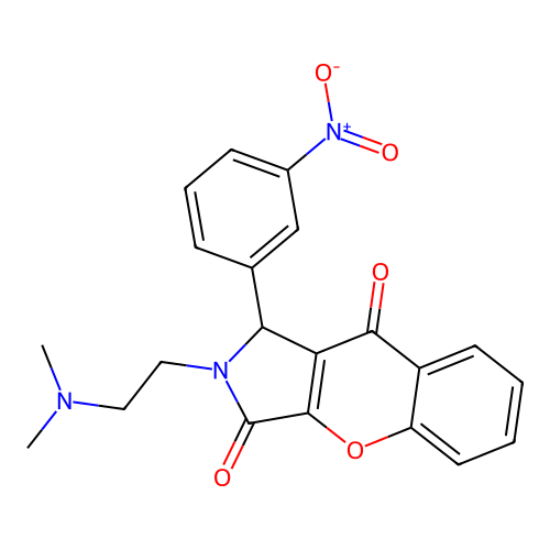 2-(2-(dimethylamino)ethyl)-1-(3-nitrophenyl)-1,2-dihydrochromeno[2,3-c]pyrrole-3,9-dione structure