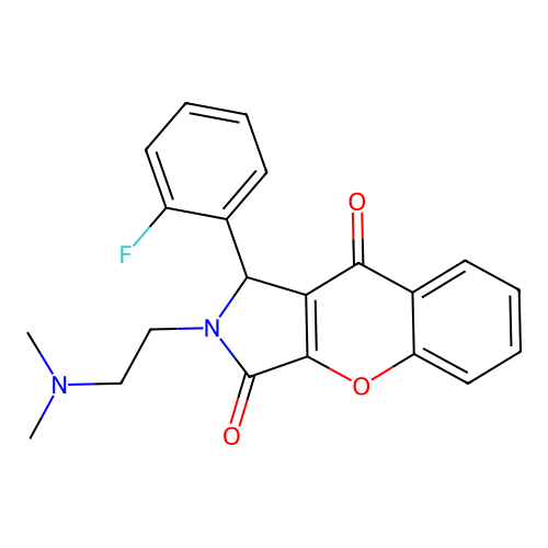 2-(2-(dimethylamino)ethyl)-1-(2-fluorophenyl)-1,2-dihydrochromeno[2,3-c]pyrrole-3,9-dione structure