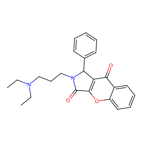 2-[3-(Diethylamino)propyl]-1-phenyl-1,2-dihydrochromeno[2,3-c]pyrrole-3,9-dione structure